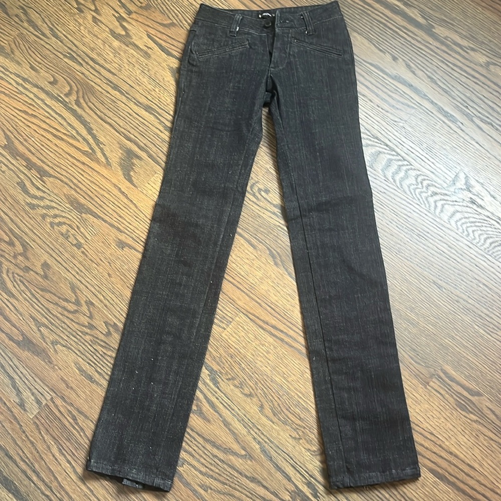 Orthodox brand black denim back zipper size 0